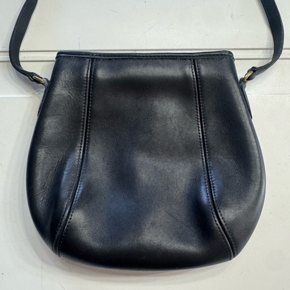 Coach Handbags - Coach Vintage Small Crossbody Pouch Framed Black Leather Purse Bag 9990 USA
